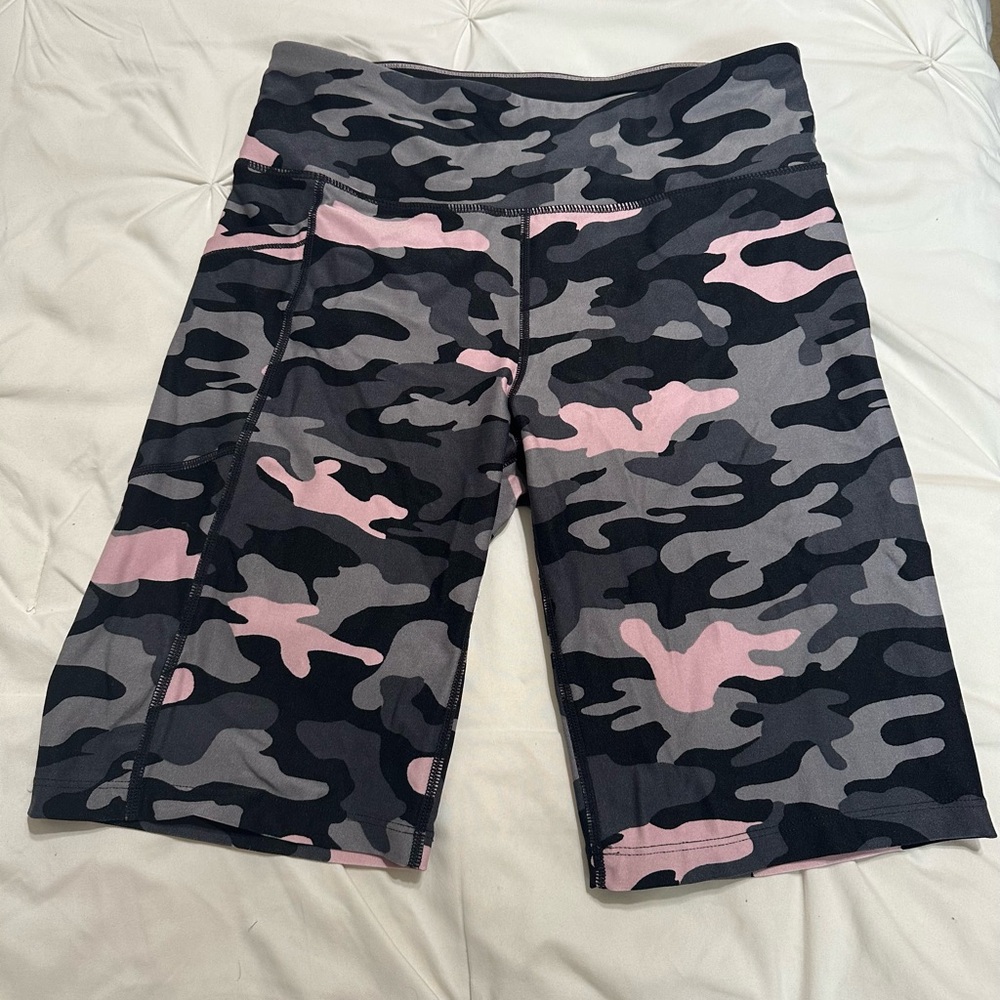 Calvin Klein pink Camo Print Women's Shorts with pocket